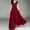 A015-Red, variant on QUINDOS Summer Dresses for Women 2025 V-neck Evening Gown Short Sleeve Formal Evening Dress Solid Color Wrap Chiffon Long Maxi Dresses for Women