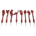 thumbnail image 3 of Crochet Hook Yarn Hook Crochet Aluminum Crochet Hook Crochet Hook Set Knitting Needle Tools, Retro Birds Crochet Hooks Set, Smooth Ergonomic Handle, 8PCS Crochet Hooks for Heavy, 3 of 7