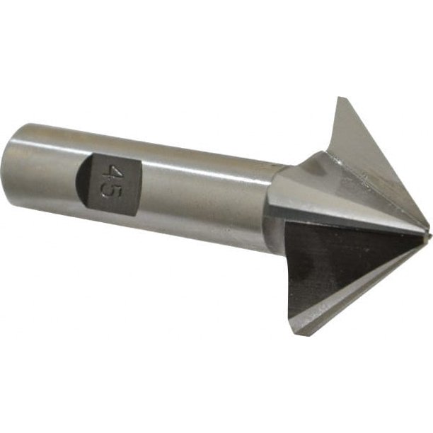 Made in USA 45° per Side 1/8" Small End Diam 3/4" LOC 4Flute High