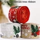 thumbnail image 2 of Cinta de árbol de Navidad, hogar, oficina, tienda, fiesta, cinta de arpillera decorativa, bandas de decoración para coche, gris Inevent HA001470-03, 2 of 6