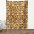 thumbnail image 4 of Ambesonne Spring Fabric by the Yard Upholstery, Warm Colored Butterflies, 1 Yard, Earth Yellow Pale Orange, 4 of 5