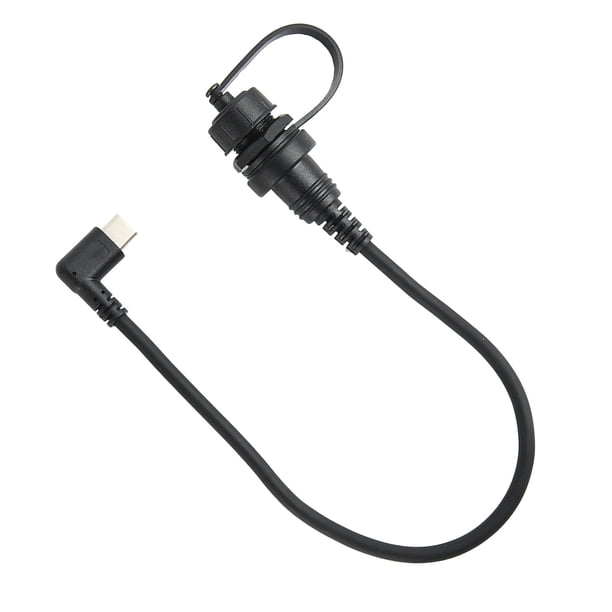 Cable De Montaje En Tablero, Macho A Hembra Cable De Montaje En Panel Empotrado Flexible Tipo C Resistente Al Agua Ángulo Recto De 1 Pie Para Automóvil Para Motocicleta