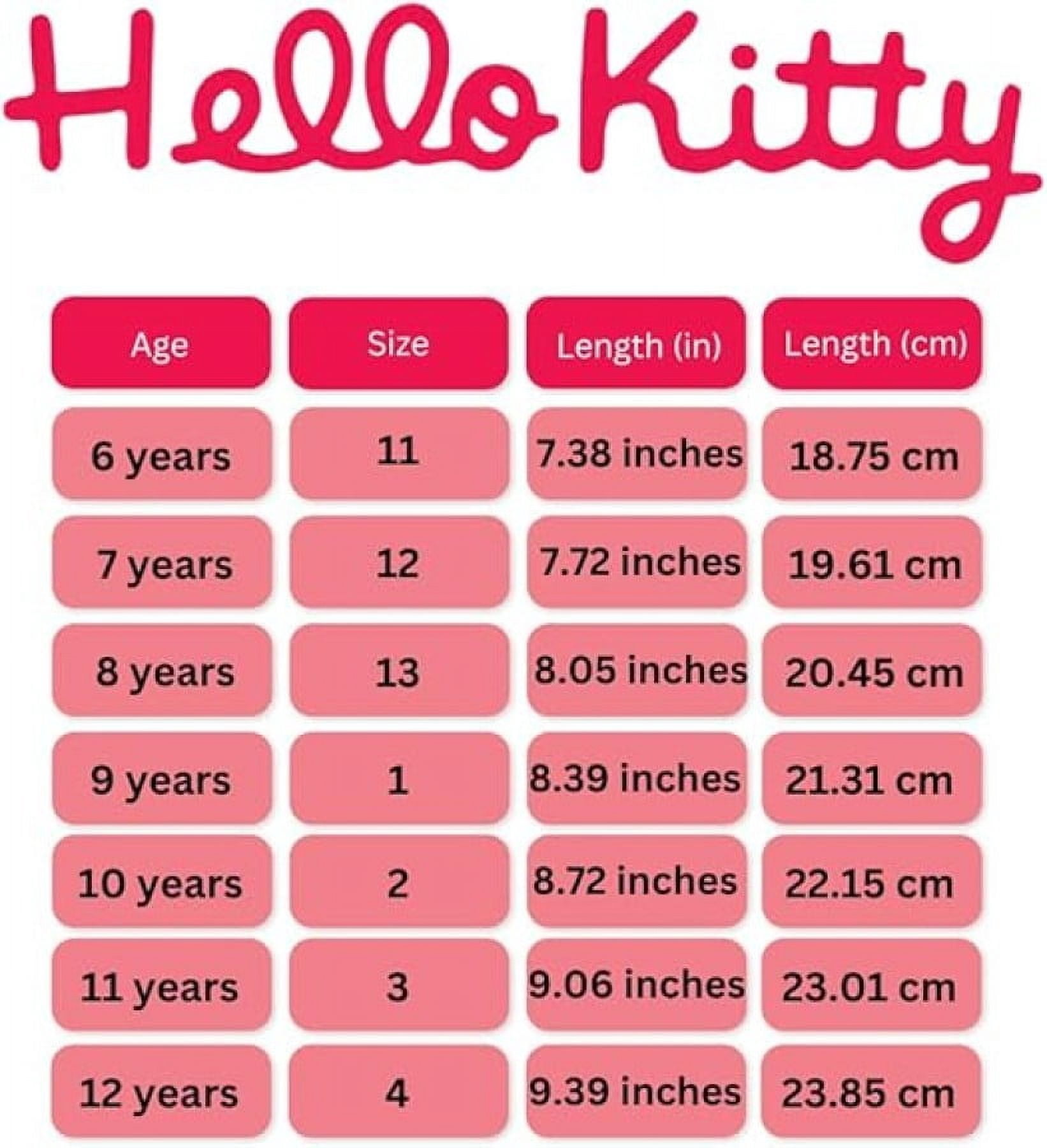 Hello Kitty Girls Lace Up Vintage Fashion Sneakers. (Little Kids Big Kids), Pink, Size: 1