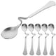 thumbnail image 3 of Juego de 6 cucharas de café curvas para mezclar, de acero inoxidable., 3 of 7