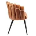 thumbnail image 2 of Vanguard Vegan Leather Dining Chair-EEI-4678-BLK-TAN, 2 of 7