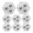 thumbnail image 6 of DECOMELODY 8Pcs Caster Wheels Steel Plastic Swivel Self Adhesive for Wire Shelving Racks and Small Furniture, 6 of 8