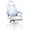 Blue and White, variant on Bossin Gaming Chairs with Footrest, Massage Leather Game Chair for Adults, Big and Tall Gamer Chair with Headrest and Lumbar Support