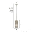 thumbnail image 6 of Hunter - Solhaven 1-light Light Grey Oak, Mini Pendant Light, Dimmable, Modern Style, Cylinder Shaped, for Bedrooms, Dining, Living Rooms - 19239, 6 of 7