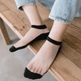 thumbnail image 3 of Babysbule Socks for Women Fashion Womens Mesh Ladies Solid Patchwork Thin Women's Stockings, 3 of 3