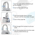 thumbnail image 3 of relayinert 4 Pieces Password Padlock Accessory Locking Device Household Professional Combination Digit Code Lock Padlocks Devices, 3 of 6