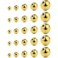 thumbnail image 1 of HSHDLDF 25Pcs 14G Replacement Balls Externally Threaded Surgical Steel Balls Industrial Barbell Tongue Nipple Belly Button Piercing Rings Parts 3MM-8MM, 1 of 6