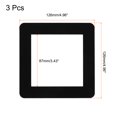 thumbnail image 2 of Interruptor Envolvente Placa Pared Panel Decoración Único Grupo Acrílico Negro 126mm x 126mm para Hogar Oficina Paquete de 3, 2 of 5
