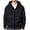 Black, variant on Men's Hoodies Pullover Big and Tall with Zipper 3XL Casual Sports Zipper Cardigan Sweatshirt Men's Solid Color Hooded Hooded Sweatshirt