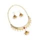 thumbnail image 1 of Collar pendiente Fernando Conjunto de gargantilla con colgante Retro elegante Perla gema roja, 1 of 8