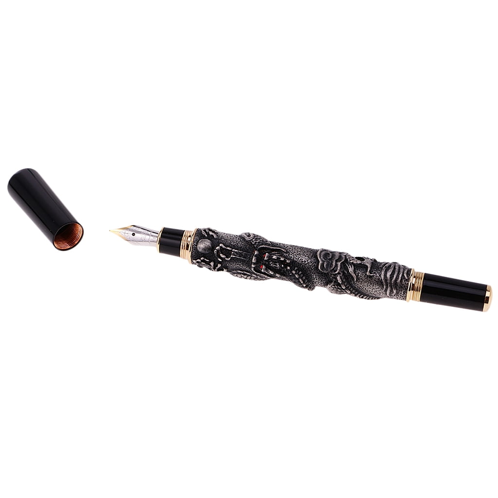 Dualoai JINHAO DRAGON KING PLAY PEARL FINE NIB FOUNTAIN PEN Office Students - Bronze,