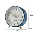 thumbnail image 2 of Simple Clock, Luxury Light Alarm Clock, Silent, Frosted Metal Desk Clock For Students, 2 of 5