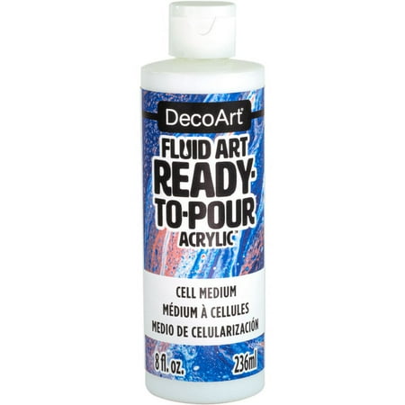UPC: 0766218139733 | DecoArt Fluid Art Ready-to-Pour Acrylic Cell Medium 8 oz.