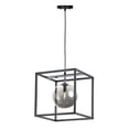 thumbnail image 1 of Maxim 11364MSKBKPC 12 in. Fluid Black & Polished Chrome LED Single Pendant Ceiling Light, Mirror Smoke, 1 of 1