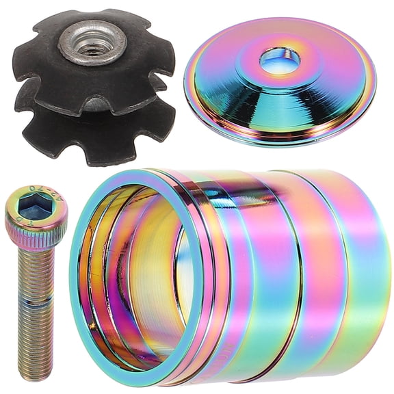 Milisten Bike Headset Spacer Bicycle Headset Spacers Aluminum Alloy 1 Set