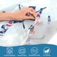 thumbnail image 3 of Yayeee Kitchen Curtains Tier Pair Light Filtering 27"x24" Rod Pocket Short Cafe Window Panel, Blue Ice Hockey, 3 of 7