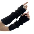 thumbnail image 1 of Fashion Fingerless Gloves for Party Slouchy Arm Sleeves Arm Warmers Party Supply Women Cosplay Costume Knitted Arm Cover, 1 of 4