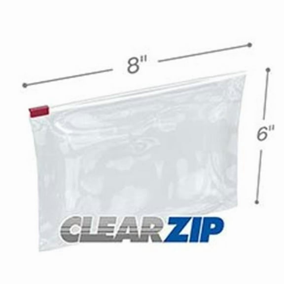 International Plastics CZSL30806 8 x 6 in. 0.003 Gauge ClearZip Slider Bag - Case of 100