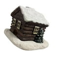 thumbnail image 3 of Quemador de incienso de cabaña navideña, resina, artículo de colección, hecho a mano, decoración de chimenea, quemador de cono de incienso para cafete, 3 of 9