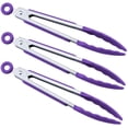 thumbnail image 5 of Fokelyi Kitchen Food Tongs - 7" Mini Silicone Serving Tongs - Set of 3, 5 of 6