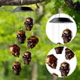 thumbnail image 3 of Skull Solar Wind Chime, 33 Inch Outdoor Wind Chimes, Solar Powered Wind Chimes with Led Lights, Waterproof Hanging Decor for Garden Patio Yard, 1 Pack, 3 of 5
