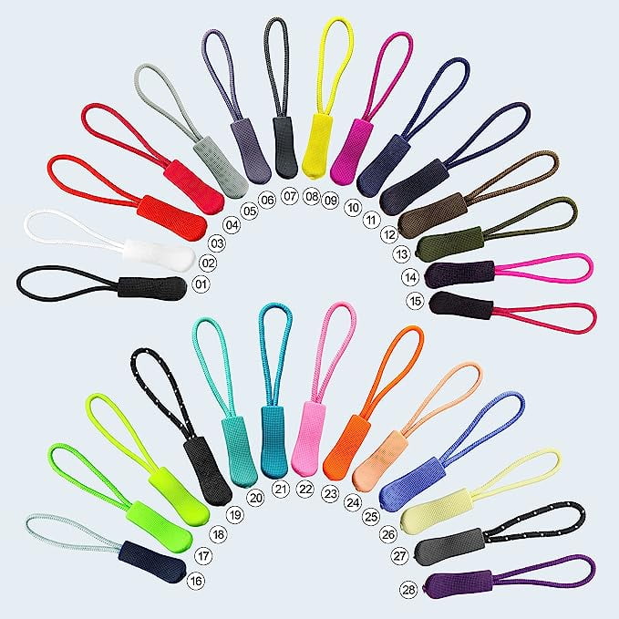 10pcs Zipper Pull Replacement Cord Extension For Luggage, Handbag