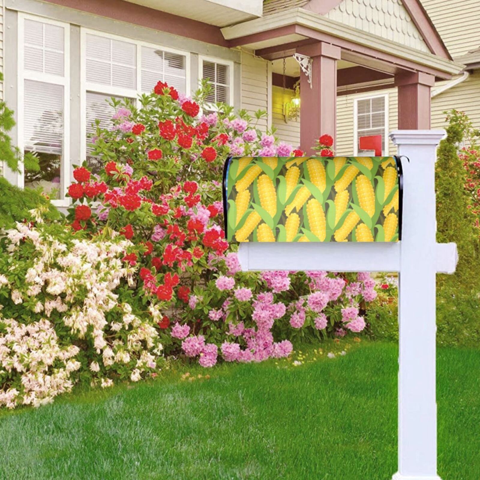 Logiee Corn 1 Print Post Letter Box Wrap Decor, Mailbox Cover Suitable for Standard Mailbox and Large Size Mailbox,Outdoor Yard Decoration-21x18 in