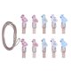 thumbnail image 1 of Creative Photo Clip Flamingo Wood Clip Set for Display 20Pc, 1 of 4