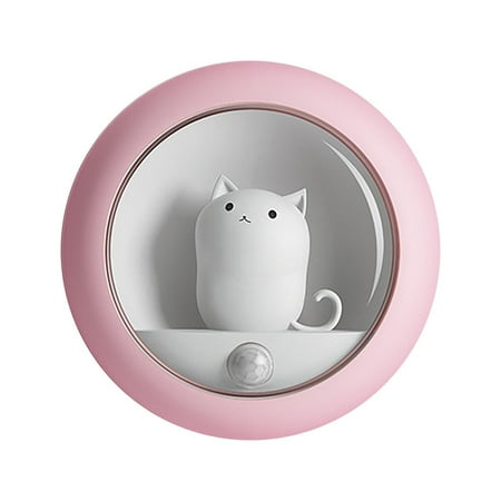 

Realhomelove Mini LED Pet Night Light Cow Deer Kitty Animal Night Lights Portable USB Reading Table Night Lamp And Desk Ornament For Students