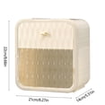 thumbnail image 3 of Qocolhg Deals of The Day! Toilet Tissue Box Toilet Paper Box Wall Mounted Non Perforated Roll Box Toilet Transparent Roll Box Storage Rack Translucent Storage Cabinet, Christmas Birthday Gifts, 3 of 6