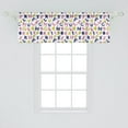 thumbnail image 2 of Ambesonne Alphabet Window Valance, Motifs and Geometric, 54" X 18", Yellow Green Pastel Pink, 2 of 3