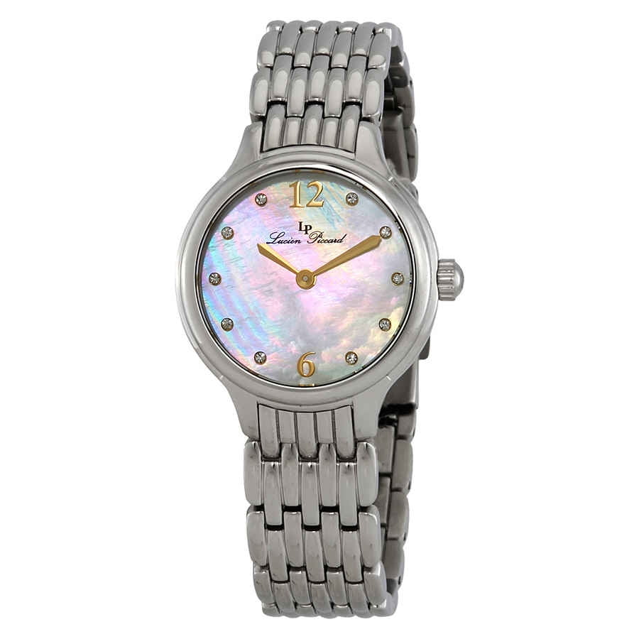 Lucien Piccard Lucien Piccard Lauren Mother Of Pearl Dial Ladies Watch Lp 22mop Walmart Com Walmart Com