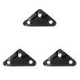thumbnail image 1 of 10 hebillas de cuerda para tienda de campaña, hebillas de cuerda de 3 agujeros para mochilero (negro), 1 of 4