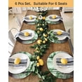 thumbnail image 4 of 15 Inch Round Placemats Set of 6, Teal Forest Non Slip Heat Insulation PP Table Mats, Vintage Foggy Woods Tree Mysterious Washable Place Mats for Kitchen Dining Party Table Decor, 4 of 7