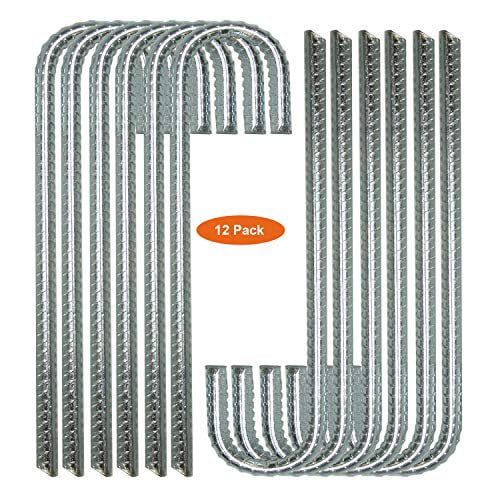 Ashman Rebar Steel Stake Anchor 12 inches in Length, Ideal for Securing