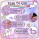 thumbnail image 3 of 26-27 1 Unicorn Inflatable Pool Floats for Kids, Pool Float Inflatable Pool Rings with Glitter Swimming Pool Float Toy Inflatable Swimming, 3 of 5