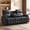 Black, variant on Korser 3-Seater Manual Recliner Sofa with Cup Holders and Recessed Power Strip,Reclining Couch with Pull-Down Table Reclining Sofa Chair for Living Room,Grey