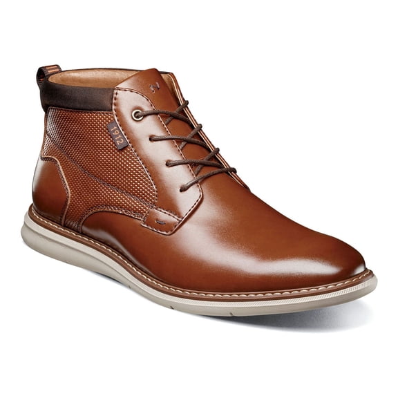 Nunn Bush Chase Plain Toe Chukka Dress Modern Boot Cognac Multi 85049-229