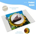 thumbnail image 3 of Bahomeck Placemats Set Of 4 Rectangle Linen Cotton Placemats For Dining Table Fade Resistance Washable Heat Resistant，18*12Inch,Beautiful Sunflower In The Field With Blue Sky Background, 3 of 4