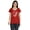Red, variant on Inkmeso Womens Scoop Neck Besties Typographic BFF Friend Cotton Tee Tops