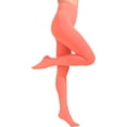 thumbnail image 3 of 2 Pairs Women's Solid Color Tights 80D, Soft Opaque Microfiber Tights, 3 of 3