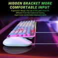 thumbnail image 5 of SYGTA Gaming Keyboard and Mouse Combo, 104 keys RGB Backlit USB-A Wired Computer Keyboard for Game and Office,Retro Punk Round Keycaps for PC Mac,Blue&White, 5 of 7