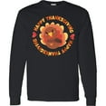 thumbnail image 3 of Inktastic Happy Thanksgiving with Cute Turkey Long Sleeve T-Shirt, 3 of 5
