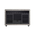 thumbnail image 3 of Home Source 31.5" Wine Elegance Server Cart | Bar Cabinet | Wine Glass Rack| Modern Black, 3 of 5