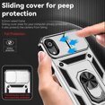 thumbnail image 6 of JTCASES for iPhone XR Case, Heavy Duty Protection Magnetic Car Mount Rotating Stand [Slide Camera Window] Rugged Shockproof Anti-fall Shell for iPhone XR, Silver, 6 of 7