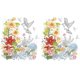 thumbnail image 1 of Removable Toilet Lid Sticker Modern Floral Design For Washroom Decor 30.00X25.00X0.20CM PVC Material 2 Sheets, 1 of 3